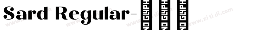 Sard Regular字体转换
